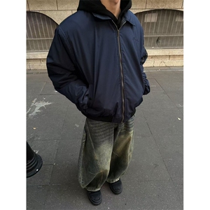 网图美式复古飞行员夹克外套男cleanfit廓形棒球服JKT120-特P53图片