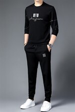 JG-T12秋季2023年新款男士长袖长裤修身休闲时尚卫衣运动套装P126，男装休闲套装，电商B360