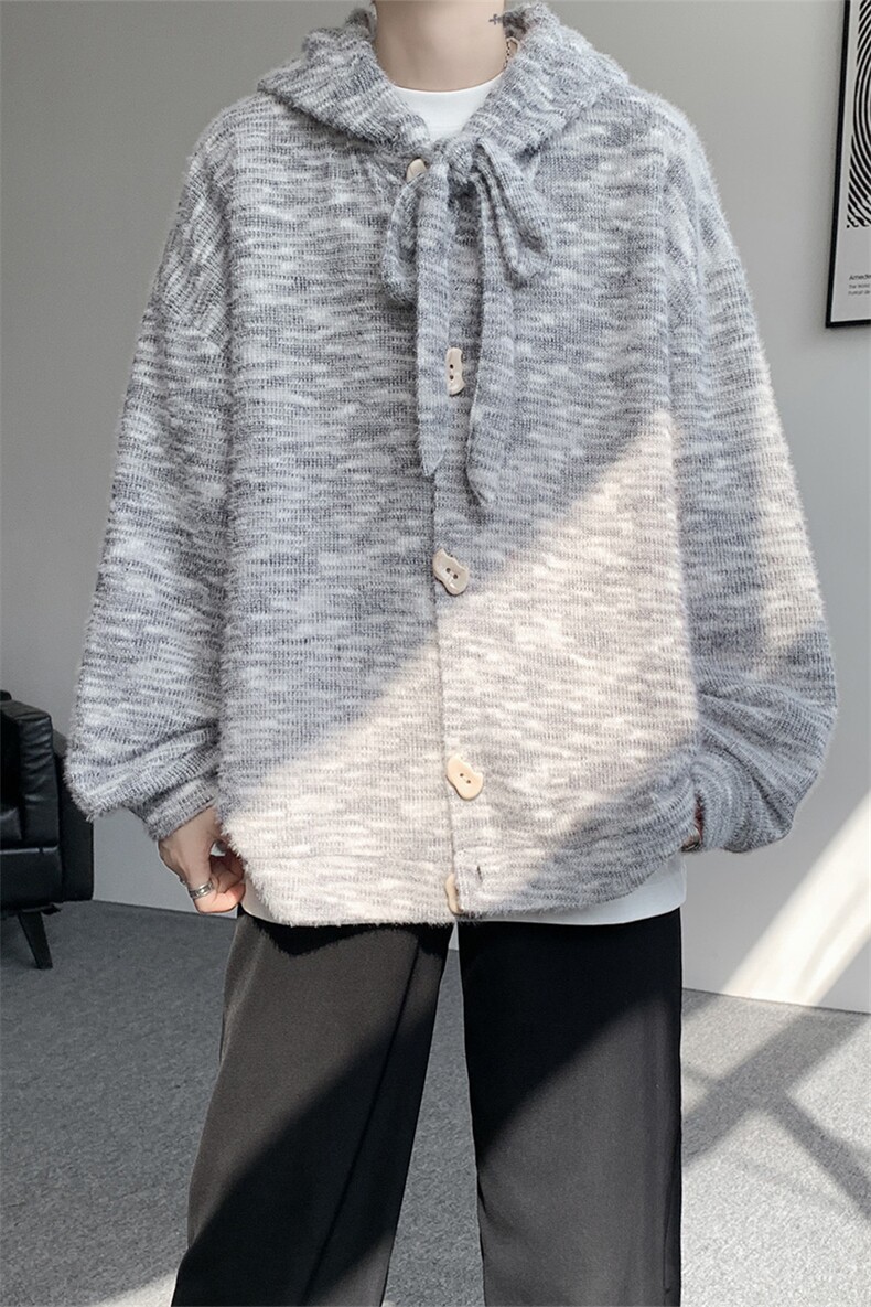 WY10142-特P53控98秋季设计感小众长帽绳大码男长袖连帽卫衣外套,女装短外套,电商A059