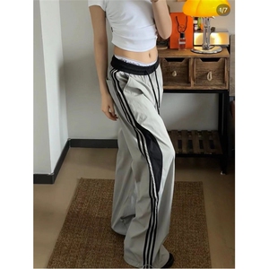 速干尼龙条纹拼接休闲裤，XZ1005-1-TTH0024-批55控78图片