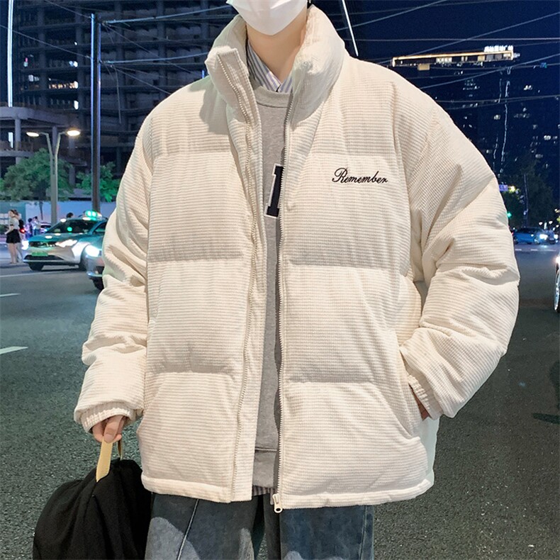 M2001-P75冬季大码宽松立领灯芯绒加厚棉衣外套深度库存,男装棉衣,星座109