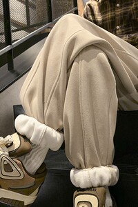 重磅菠萝格加绒加厚束脚卫裤大码M~5XL XZ604-KP99-P65控78图片
