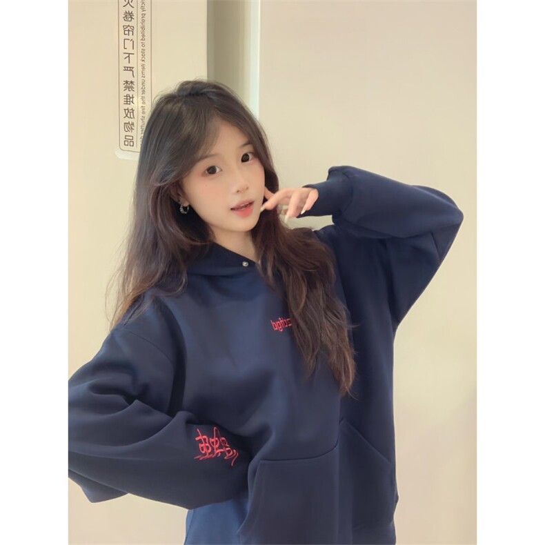 5224-P50原版做工纽扣+刺绣纯棉华棉复合休闲卫衣薄款，女装卫衣/绒衫，星座617A-2