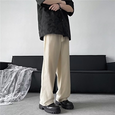 男新款青少年时尚弹力皱布冰丝长裤休闲裤KK86P35，男装休闲裤，星座1116-2