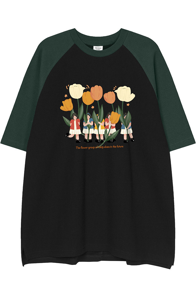 白底23新款夏季白底宽松潮流圆领印花时尚短袖T恤DT6365P35控58,男装T恤,电商A268-1