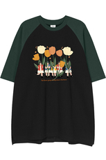 白底23新款夏季白底宽松潮流圆领印花时尚短袖T恤DT6365P35控58，男装T恤，电商A268-1