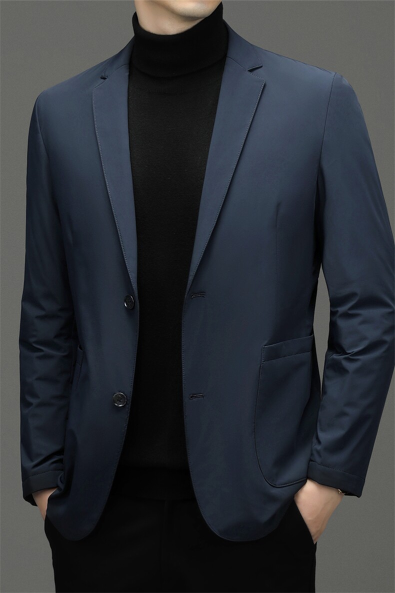 CDY7719钱塘2020-2中年男士时尚休闲羽绒西服外套量大价优P240,男装羽绒服,钱塘207-2
