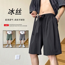 清爽运动休闲舒适尼龙冰丝百搭休闲短裤3012特批25，男装休闲裤，星座718-1
