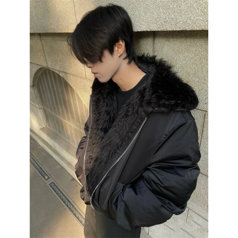网图美潮座山雕加厚夹克版棉服外套W1851/特P125,男装夹克,电商B350