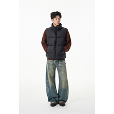 90%绒新标有报告短款宽松羽绒服马甲上衣Y981/P210现货，男装羽绒服，星座202
