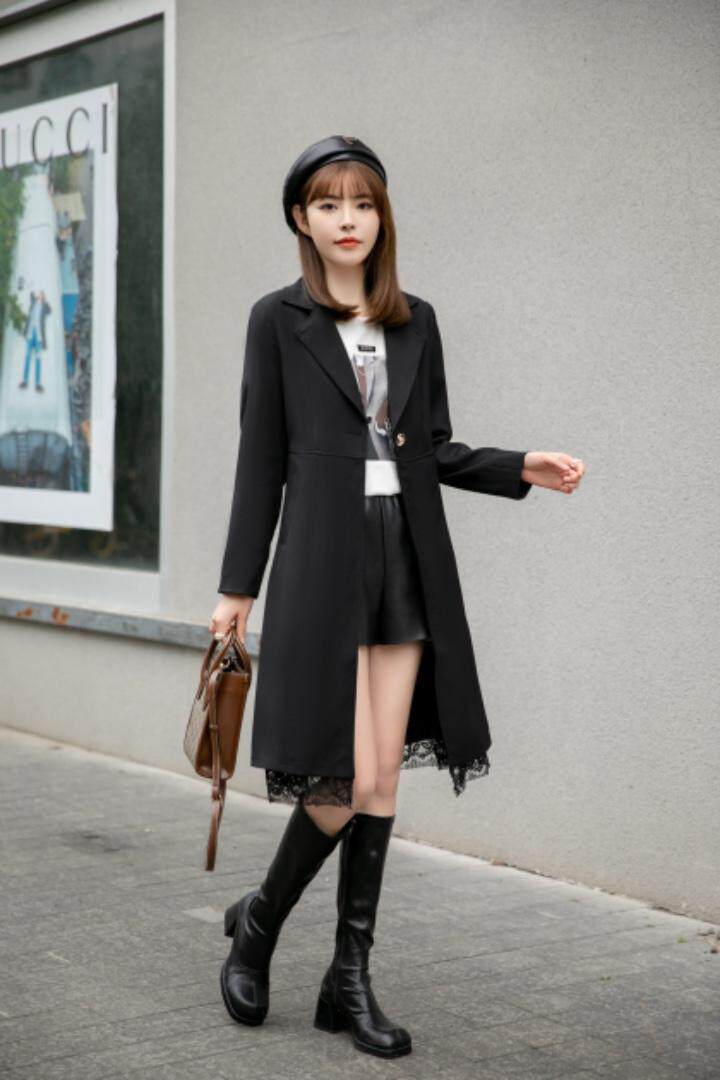 蕾丝拼接大衣，其它，裳之恋语