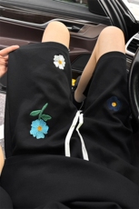 B221美式ins高街刺绣小花休闲短裤五分裤LK25544-特P25控58.8，男装休闲裤，电商B221