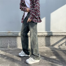 美式高街水洗微喇牛仔裤NZ782-P45，男装牛仔裤，星座1109-3