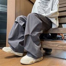 日系工装裤男高街潮牌秋季ins欧美嘻哈运动休闲裤机能风裤子，男装休闲裤，星座716-3