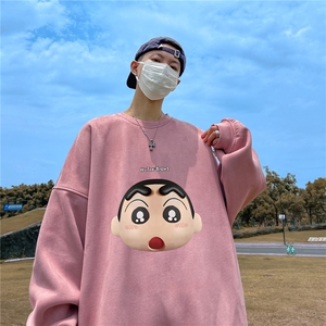！23秋季宽松大码港风3D头麂皮绒圆领卫衣JW19119-p40控58图片