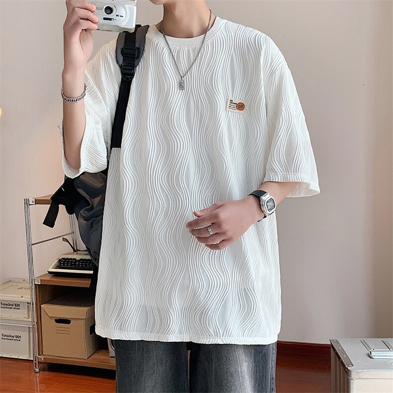 T806 P35 酒店风 重磅280克流线纹夏季高品质短袖t恤图片
