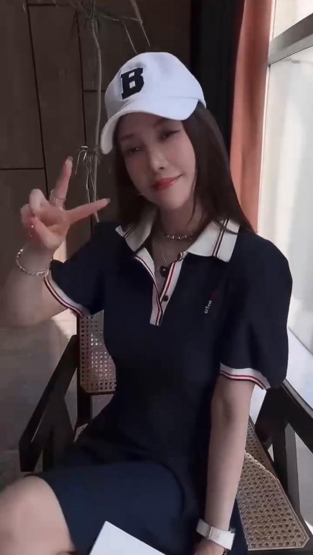 夏季新款学院风休闲连衣裙,女装连衣裙,L·H·X