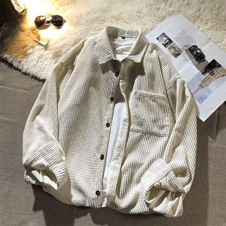 568-P35春秋大码胖mm宽松长袖翻领上衣时尚洋气遮肚子复古条纹,男装卫衣,电商B323A