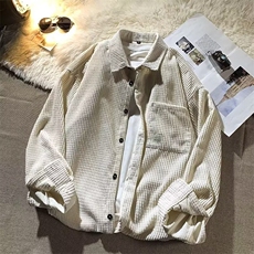 568-P35春秋大码胖mm宽松长袖翻领上衣时尚洋气遮肚子复古条纹，男装卫衣，电商B323A