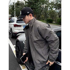 美式复古三防立领教练夹克外套男士秋季痞帅高级感工装QJK7009，男装夹克，星座208-5