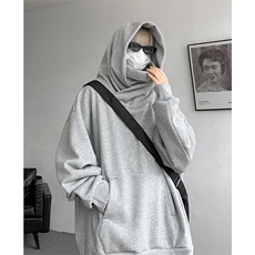 8XL-M刺客美式机能风外套高领连帽卫衣男加绒加厚上衣WY14P68控88，男装卫衣，电商D206-1