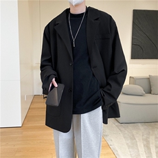 ins休闲西服男韩版潮流痞帅气小西装上衣港风潮牌单西外套dk，男装西服，星座505-2（原电商A260-1)
