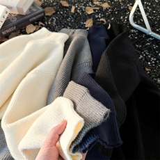 半拉链毛衣男痞帅高领内搭高级感宽松休闲潮牌5Q3069-TP4588，男装针织衫/毛衣，电商A102