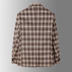 春秋薄款时尚西装韩版格子便服单西男装外套潮电商A056-9980P95图片