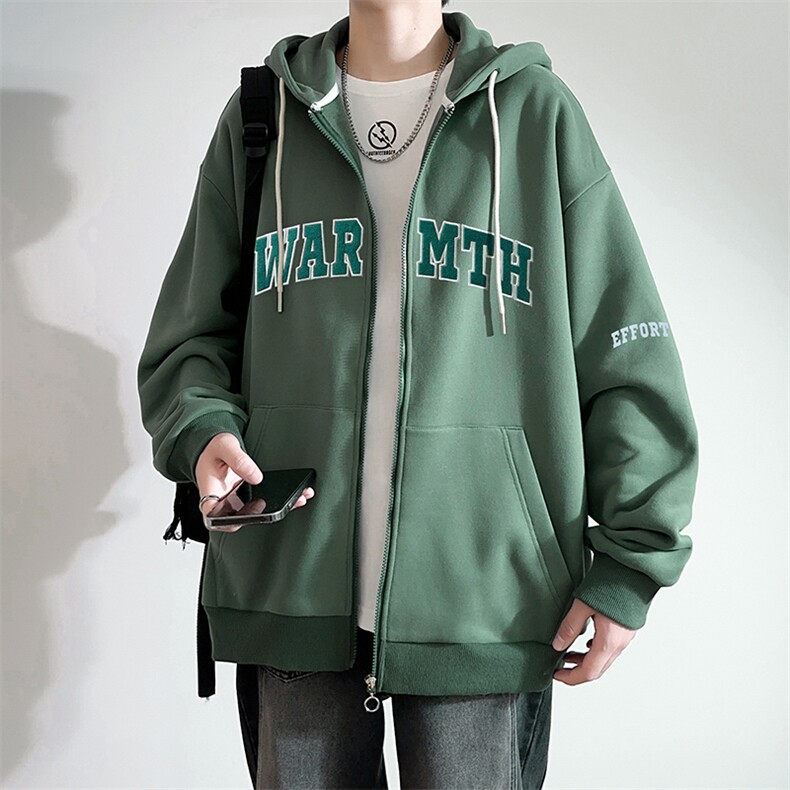 新款男百搭设计感连帽港风白墙针织外套WT3415-P60控98,男装夹克,星座717