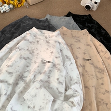 260克重磅扎染德绒半高领打底衫【有货】C403A-DR25508ZR-P25，男装T恤，电商C403A