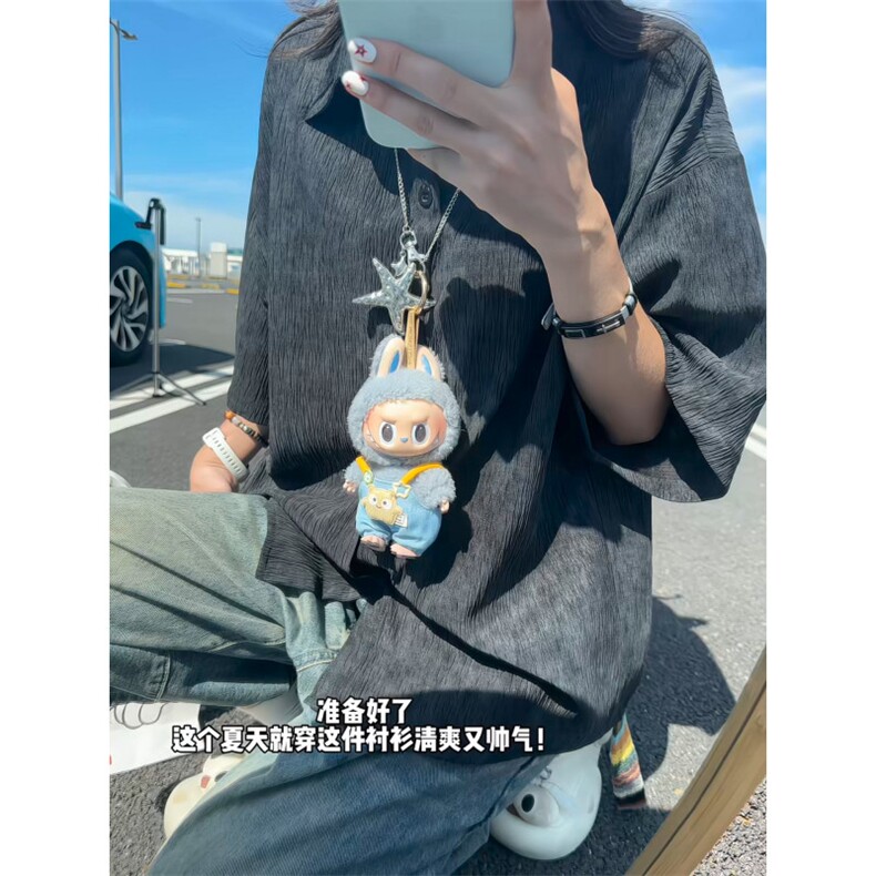 XZ809A/FFF09/P45/控58扎染冰丝短袖衬衫,男装衬衫,星座809A(原222-1)