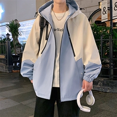 904-2-MY7831-75特秋款2024新款户外冲锋衣男三防拼色连帽夹克，男装夹克，星座904-2