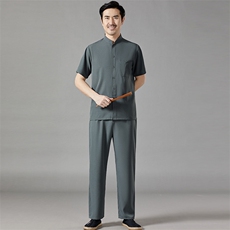 新款男士风套装民族风太极服爸爸装，男装民族服装，钱塘6003B