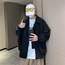 复古秋冬休闲翻领飞行夹克男短款工装棉服外套潮JW27，男装夹克，星座1116A-1（原606A）