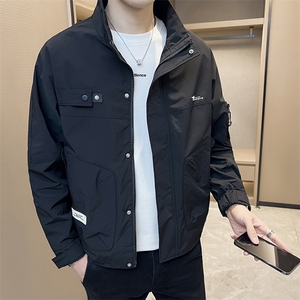 休闲纯色长袖上衣 男贴标休闲百搭夹克DS-A329-FL2307-P95图片