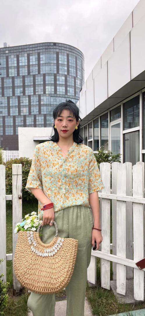 纯苎连衣裙小衫裤子裙子衬衣 时尚风 风淑女风休闲风，女装连衣裙，川哲