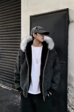 XZ514-2-25106-P70大理石座山雕连帽绒毛刺绣外套冬季棉服夹克，男装夹克，星座514-2(原B239)