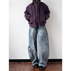 飞行员立领棉服夹克男款上衣2025秋冬新款男装时尚休闲TT6107P82，男装夹克，星座1013-5