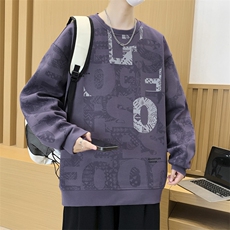 大码卫衣春秋潮流印花卫衣男宽松休闲W9906，男装卫衣，星座1107-1