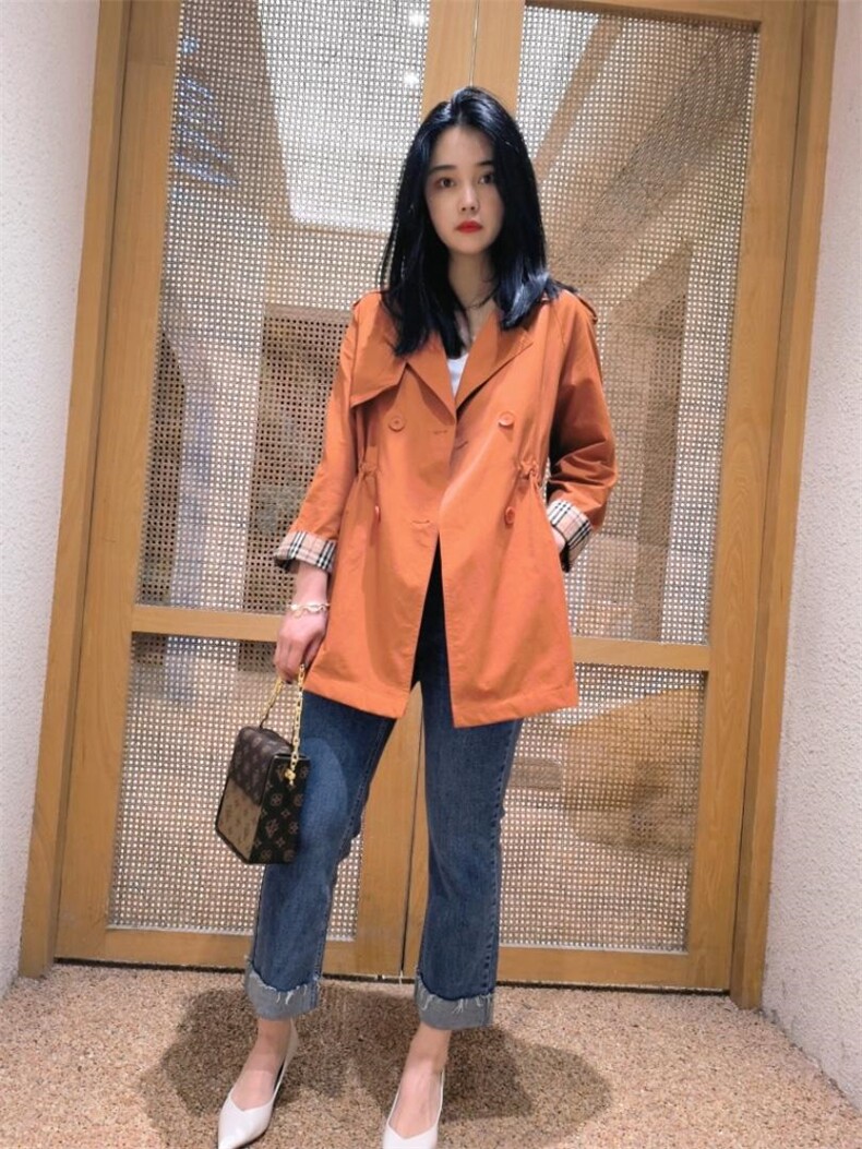 【现货】春季新款斜纹风衣，女装风衣，得瑟空间