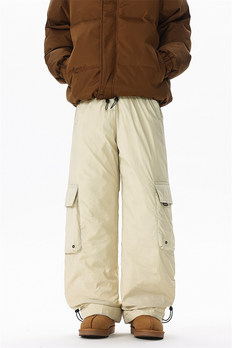 8XL-M三防登山工装羽绒裤男90白鸭绒冲锋裤子男YRK2001P118控158,男装棉裤,电商D206-1