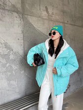 现货主推款羽绒服，假2件，女装羽绒服，精典蓝月