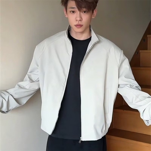 [001] 新款休闲青年外套立领纯色男士男装上衣A079-D3-59图片