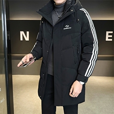 标50白鸭绒中长款羽绒服男连帽加厚外套冬装男B317-6151-P265，男装羽绒服，电商B317