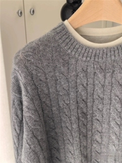 2025年秋季单件时尚不都是提前简约休闲套头，女装羊毛衫，恩泰羊绒