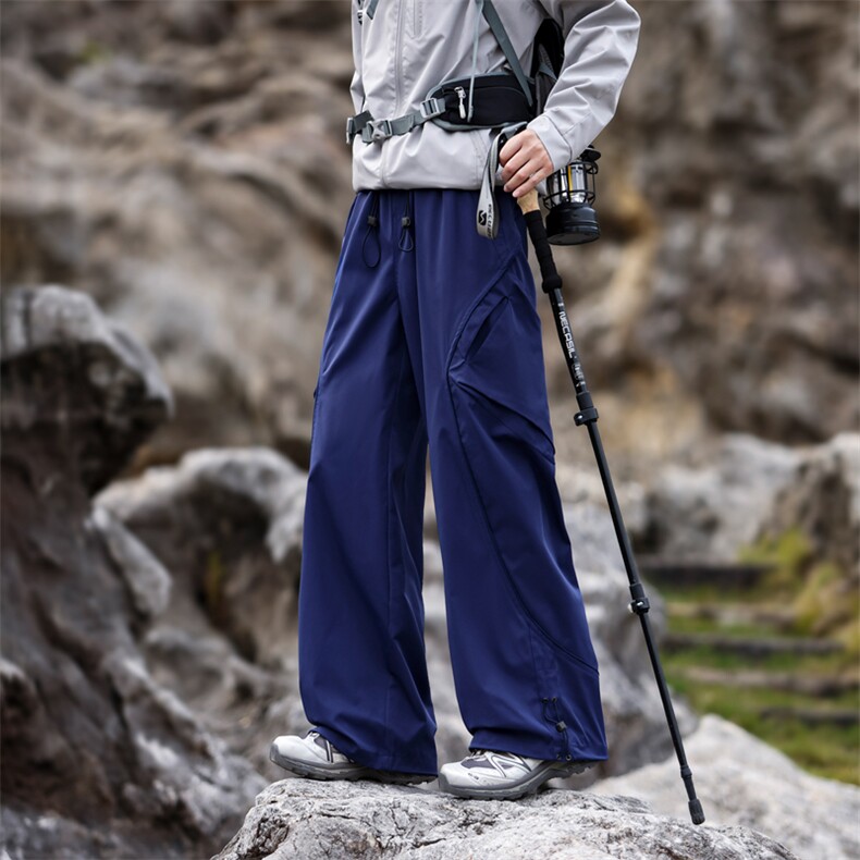春款美式抽绳伞兵工装裤男女复古宽松休闲速干裤K0267-P50,男装工装外套,星座308B-2