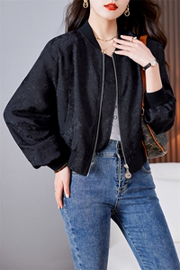 2025春秋新款宽松休闲提花棒球服外套女短款洋气夹克衫高级感上衣图片