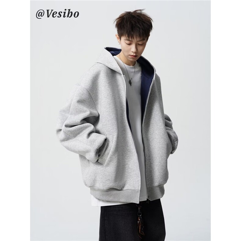 气质新款百搭潮流流行文艺ins慵懒日系原宿开衫卫衣简约时尚,男装卫衣,星座1210-1