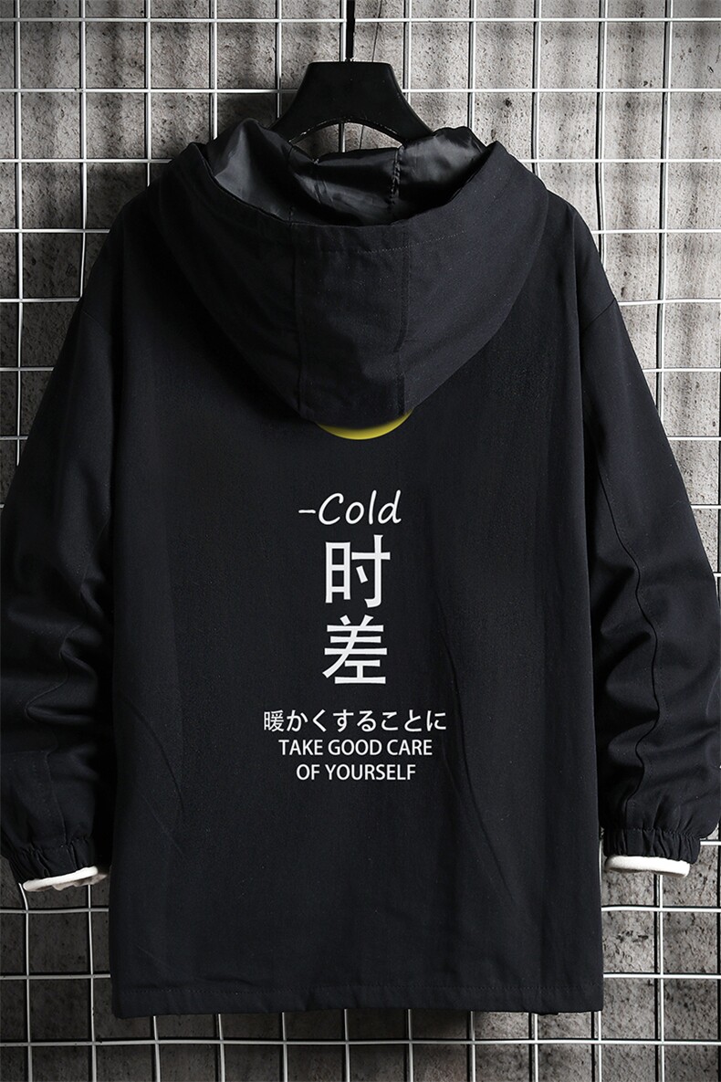 JK41047-P85纯棉连帽夹克男士大码工装夹克男外套男网格挂拍,男装夹克,电商A040A