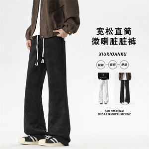 运动裤子秋季脏脏微喇裤宽松舒适设计长裤 WK150-特批25图片